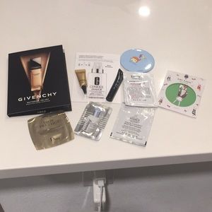 Chanel Dior Kiehl Sisley Givenchy Clinique sample